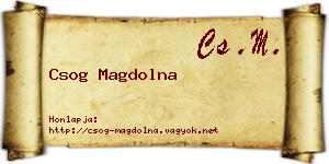 Csog Magdolna névjegykártya